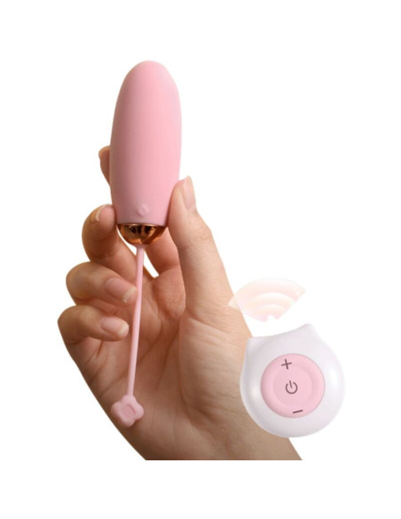ARMONY - KITTY FUN KIAUŠINIO VIBRATORIUS SU NUOTOLINIO VALDYMO VALDYMU, 10 VIBRAVIMŲ, ROŽINIS