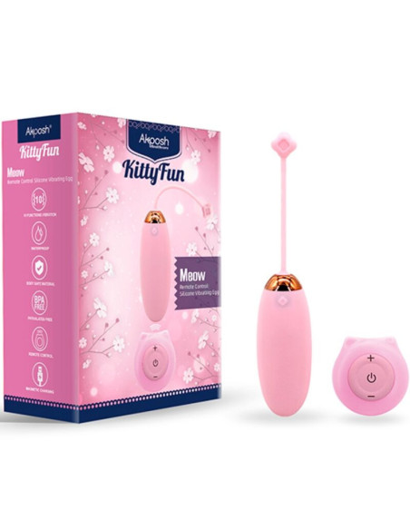 ARMONY - KITTY FUN EGG VIBRATOR REMOTE CONTROL 10 VIBRATIONS PINK