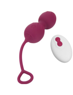ARMONY - BLOSSOMS VAGINAL DUMBBELL VIBRATION REMOTE CONTROL 10 VIBRATIONS DARK RED 2