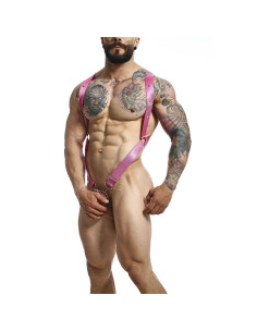 MOB - DNGEON CROSS BACK HARNESS PINK ONE SIZE 2