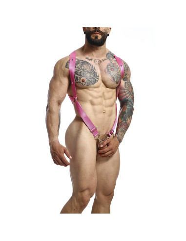 MOB - DNGEON CROSS BACK HARNESS PINK ONE SIZE