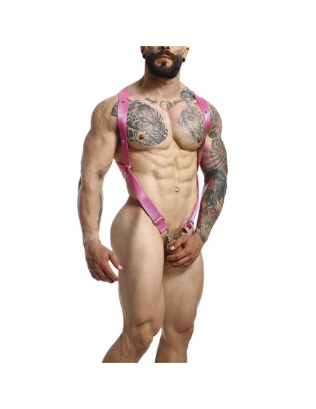 MOB - DNGEON CROSS BACK HARNESS PINK ONE SIZE