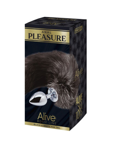 ALIVE - ANALINIS MALONUMŲ KAIŠTELIS SU METALINIU LAPĖS UODEGOS DYDŽIU L