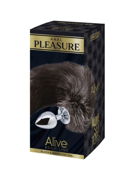 ALIVE - ANAL PLEASURE PLUG METAL FOX TAIL SIZE L