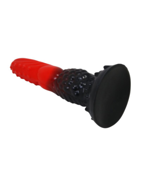 POWER MONSTERS - FIRE DRAGON FANTASY DILDO WITH SUCTION CUP 24.5 CM Ø 5.8 CM RED and BLACK