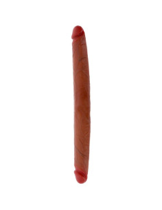 GET REAL - DVIPUSIS SILIKONINIS DILDO CARAMEL 40 CM