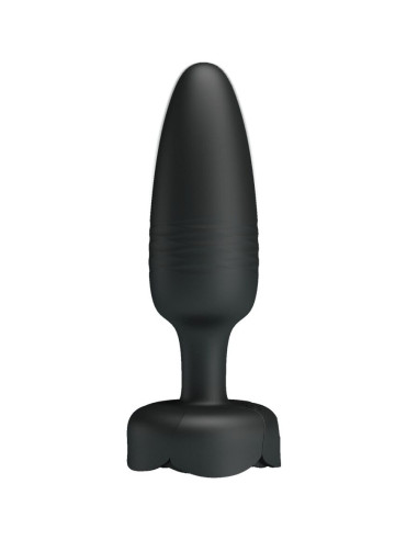 PRETTY LOVE - TARION ANAL PLUG WITH LED LIGHT BLACK 12.5 CM