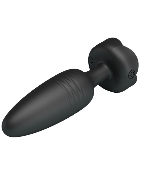 PRETTY LOVE - TARION ANAL PLUG WITH LED LIGHT BLACK 12.5 CM