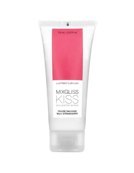 MIXGLISS - vandens pagrindu pagamintas lubrikantas, braškių skonio, 70 ml