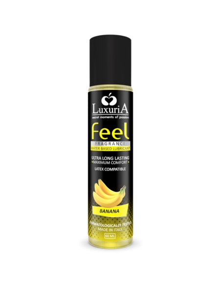 INTIMATELINE – „LUXURIA FEEL“ BANANŲ VANDENS PAGRINDU LUBRIKANTAS 60 ML