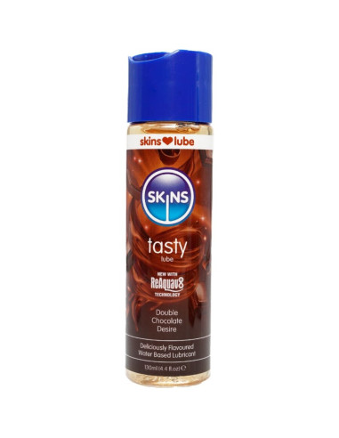 SKINS - SKANUS VANDENS PAGRINDAS LUBRIKANTAS DOUBLE CHOCOLATE 130 ML