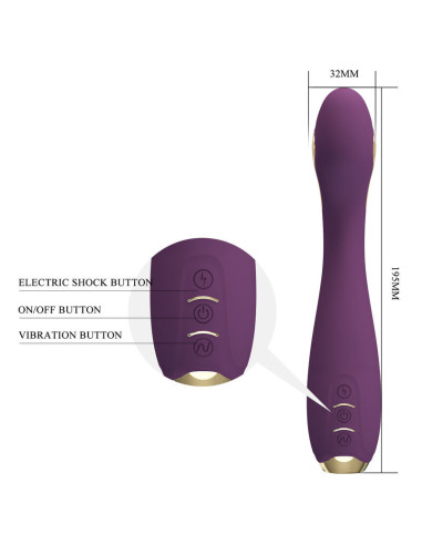 PRETTY LOVE - HECTOR ELECTROSHOCK VIBRAATORIUS SU APP CONTROL VIOLETINIU VALDYMU