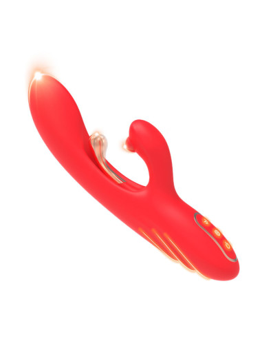 ARMONY - G-SPOT AND CLITORIS STIMULATOR VIBRATOR WITH OSCILLATING TONGUE RED