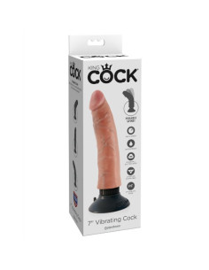 KING COCK - 17,78 CM VIBRUOJANČIA POSIES ODOS FORMA 2