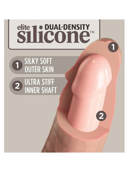 KING COCK - ELITE REALISTINIS SILIKONINIS DILDO 17,8 CM