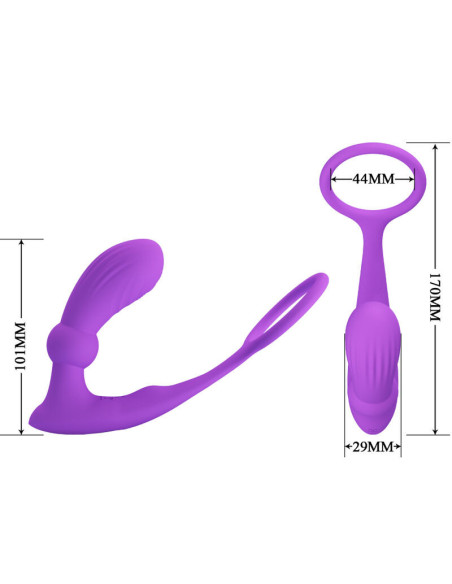 PRETTY LOVE - WARREN VIOLET ANAL RING and VIBRATOR