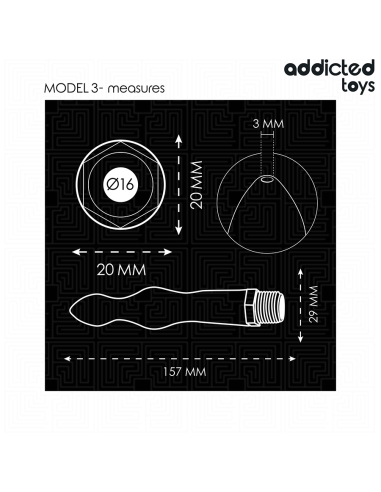 ADDICTED TOYS - ANAL CLEANER WITH UNIVERSAL ADAPTER MODEL 3