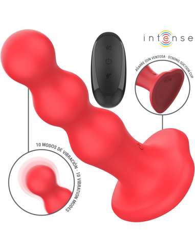 INTENSE - CODY VIBRATOR SU SIURBLIU RAUDONAS NUOTOLINIO VALDYMO PULTAS