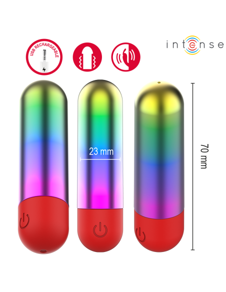 INTENSE - DEBBIE RAINBOW CLITORIS VIBRATING BULLET