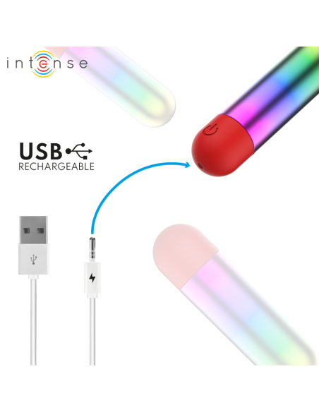 INTENSE - DEBBIE RAINBOW CLITORIS VIBRATING BULLET
