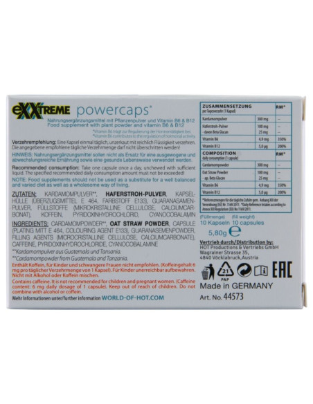 HOT - EXXTREME POWER CAPS MAN 10 VIENETAI