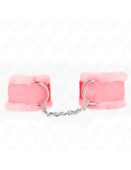 KINK - ROŽINIS RIŠO ĮTVARAS SU PŪKUOTU PAMUŠALU, REGULIUOJAMAS 17-31 CM X 7 CM