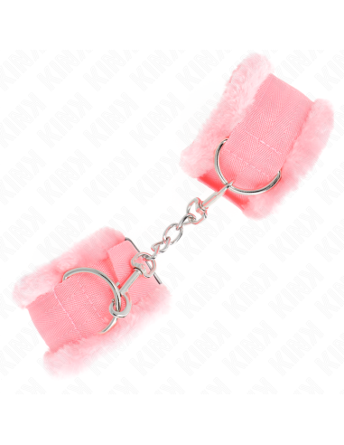 KINK - ROŽINIS RIŠO ĮTVARAS SU PŪKUOTU PAMUŠALU, REGULIUOJAMAS 17-31 CM X 7 CM