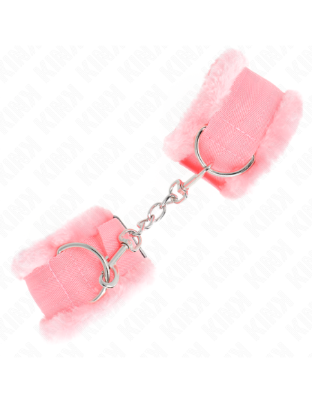 KINK - ROŽINIS RIŠO ĮTVARAS SU PŪKUOTU PAMUŠALU, REGULIUOJAMAS 17-31 CM X 7 CM