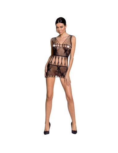 PASSION - WOMAN BS090 BODYSTOCKING BLACK ONE SIZE