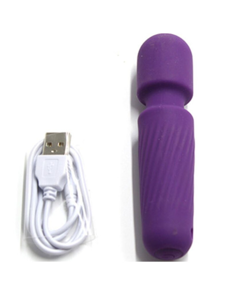 ARMONY - JŪSŲ STEBUKLINGAS ĮKRAUNAMASIS MASAŽUOTUVAS IR VIBRATORIUS, 10 VIBRACIJOS, VIOLETINIS
