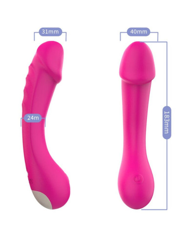 ARMONY - DILDO VIBRUOJAMAS G-SPOT , FUKSIJOS SPALVA