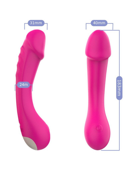 ARMONY - DILDO VIBRATOR G-SPOT SILICONE FUCHSIA