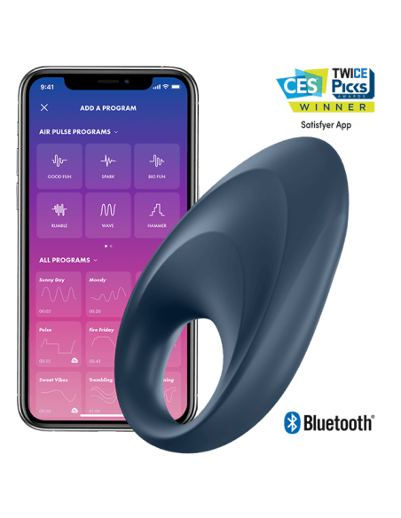 SATISFYER – GALINGO VIENO ŽIEDO VIBRAVIATORIAUS PROGRAMĖLĖ