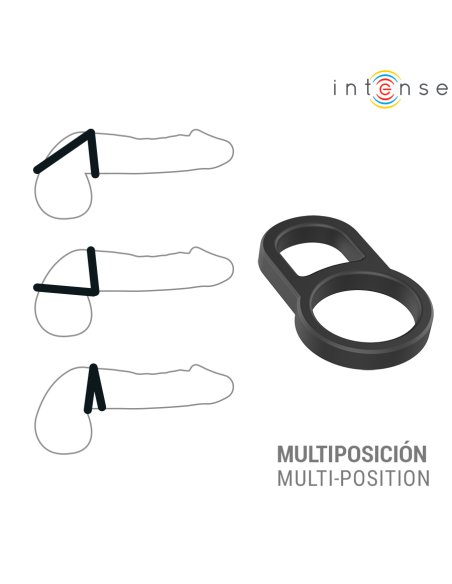INTENSE - CONLETH ADJUSTABLE DOUBLE PENIS RING MODEL 3