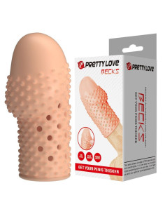 PRETTY LOVE - GEEKS PENIS SLEEVE GET YOUR PENIS THICKER NATURAL COLOR