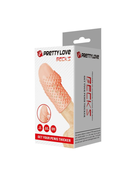 PRETTY LOVE - GEEKS PENIS SLEEVE GET YOUR PENIS THICKER NATURAL COLOR