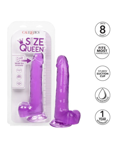 CALEXOTICS - SIZE QUEEN DILDO PURPLE 20.3 CM