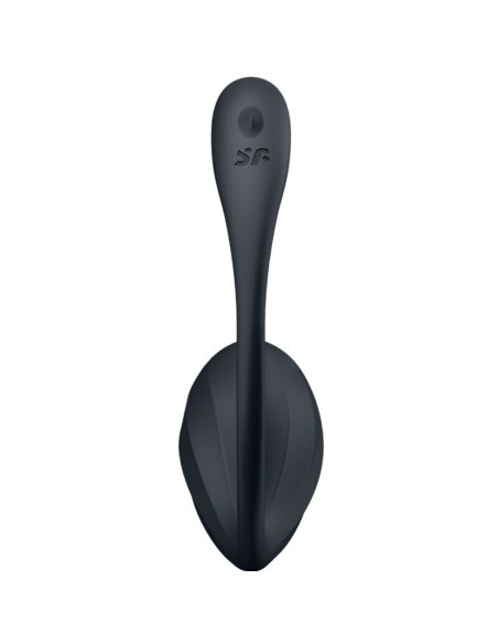 SATISFYER - RIBBED PETAL G POINT STIMULATOR REMOTE CONTROL BLACK FREE APP