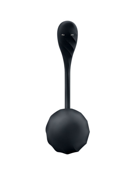 SATISFYER – briaunotas žiedlapių formos G taško stimuliatorius su nuotolinio valdymo pultu, juodas, nemokama programėlė