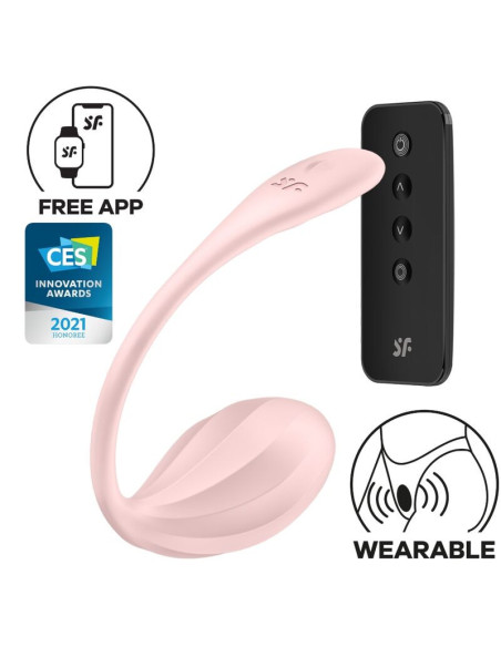 SATISFYER - RIBBED PETAL G POINT REMOTE CONTROL STIMULATOR ROSE FREE APP