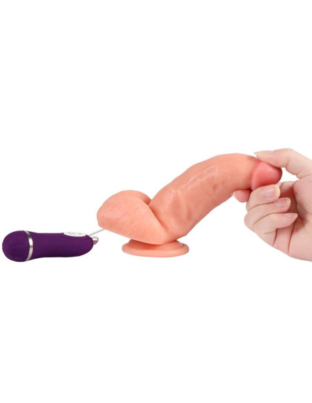 SHEQU - SOLDIER VIBRATORIUS DILDO SU NUOTOLINIO VALDYMO PULTELIU 16 CM
