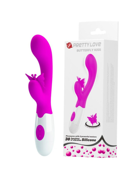 PRETTY LOVE - BUTTERFLY KISS 30 FUNCTION RABBIT VIBRATOR PURPLE