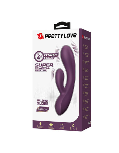 PRETTY LOVE - ROSOLYN RECHARGEABLE RABBIT VIBRATOR 10 FUNCTIONS