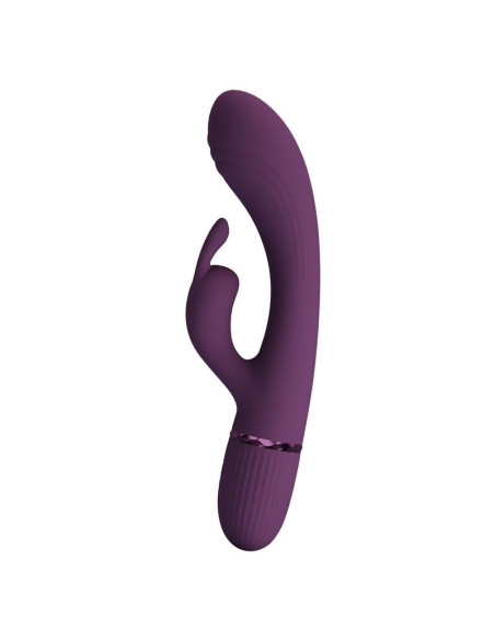 PRETTY LOVE - ROCCO RECHARGEABLE RABBIT VIBRATOR 10 FUNCTIONS PURPLE