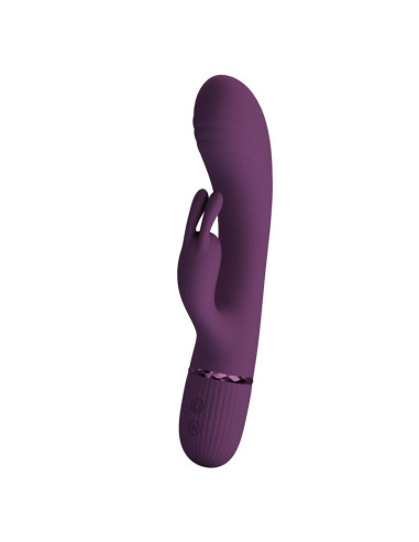 PRETTY LOVE - ROCCO RECHARGEABLE RABBIT VIBRATOR 10 FUNCTIONS PURPLE