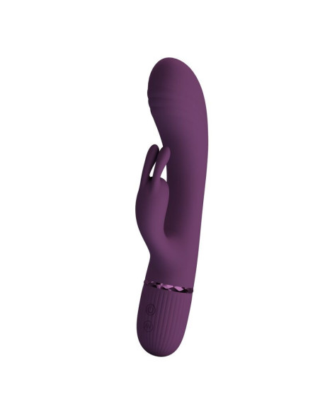 PRETTY LOVE - ROCCO RECHARGEABLE RABBIT VIBRATOR 10 FUNCTIONS PURPLE