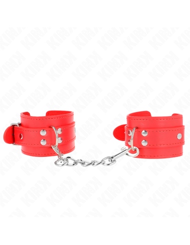 KINK - PAPRASTI RIEŠO ĮTVARAI, RAUDONI, REGULIUOJAMI 20–23 CM X 5,5 CM