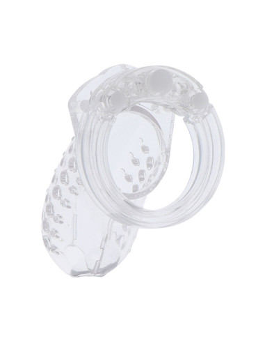 HIDDEN DESIRE - EXTREME CHASTITY COCK CAGE ACRYLIC ADJUSTABLE CLEAR
