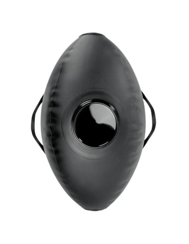 FETISH FANTASY SERIES - BODY DOCK INFLATABLE LOVE BALL WITH DILDO BLACK 41.9 CM