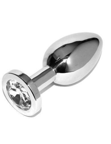 METAL HARD - ANAL PLUG DIAMOND TRANSPARENT SMALL 5.71CM